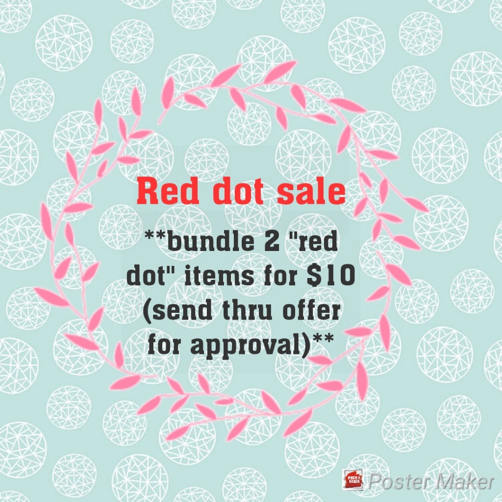 🔴look for red dots throughout my closet
